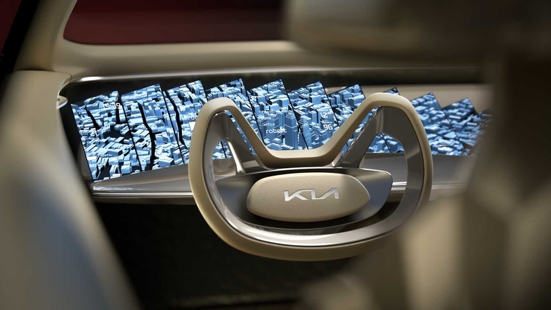 Illustration for article titled Imagine by Kia: Your Future Hell-World Where Cars Have 21 Screens Inside